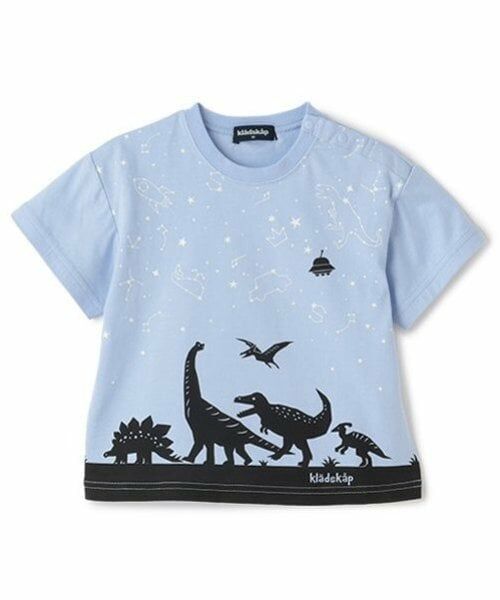 kladskap / クレードスコープ Tシャツ | 恐竜×星座半袖Tシャツ（サックス）