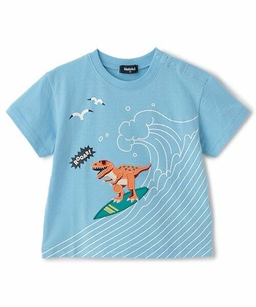 kladskap / クレードスコープ Tシャツ | サーフィンザウルス半袖Tシャツ（ライト ブルー）