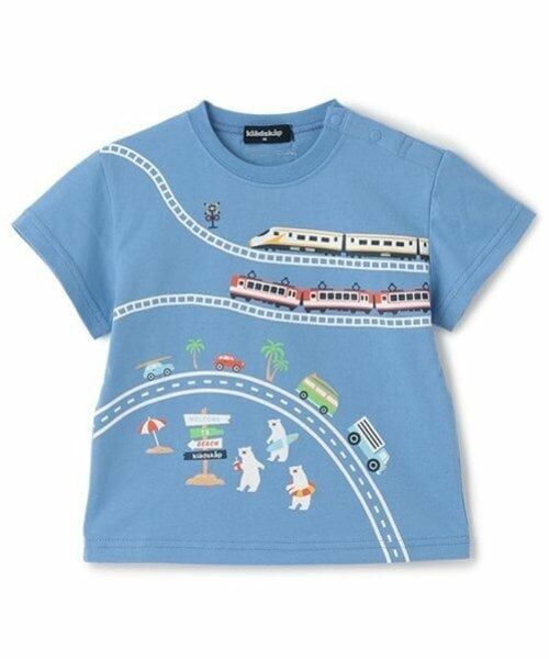 kladskap / クレードスコープ Tシャツ | 海に行こう!乗り物プリント半袖Tシャツ | 詳細1