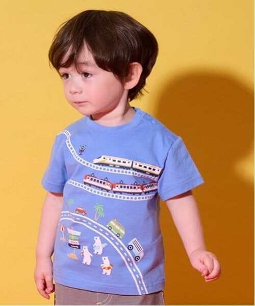 kladskap / クレードスコープ Tシャツ | 海に行こう!乗り物プリント半袖Tシャツ | 詳細12