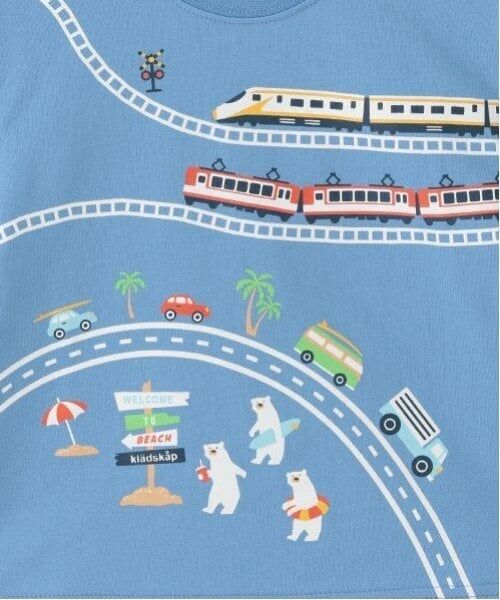 kladskap / クレードスコープ Tシャツ | 海に行こう!乗り物プリント半袖Tシャツ | 詳細5