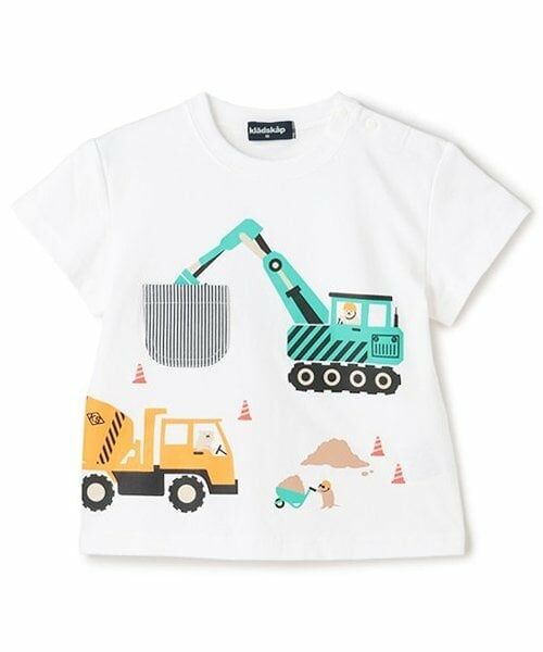 kladskap / クレードスコープ Tシャツ | 働く車半袖Tシャツ（オフ ホワイト）