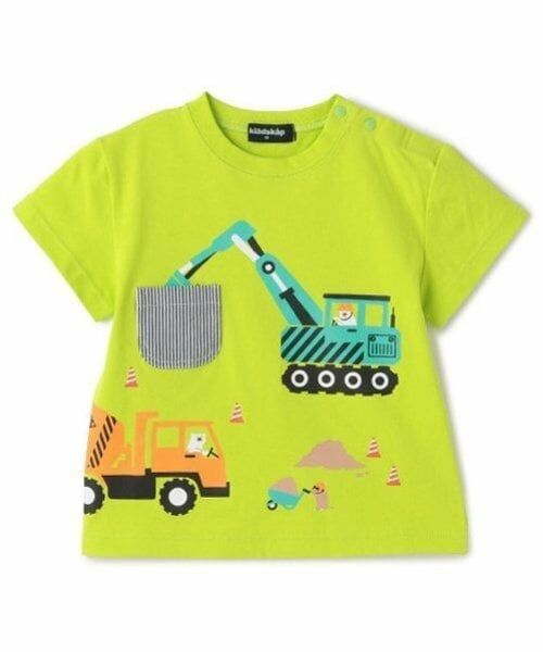 kladskap / クレードスコープ Tシャツ | 働く車半袖Tシャツ（イエロー グリーン）