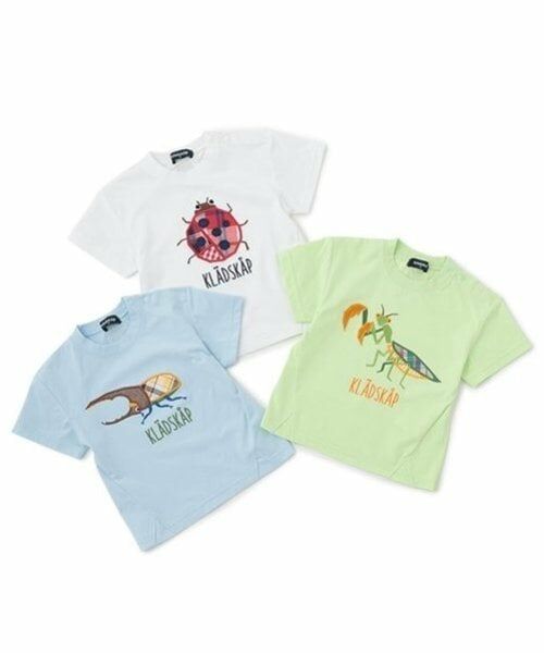kladskap / クレードスコープ Tシャツ | 昆虫アップリケ半袖Tシャツ | 詳細12