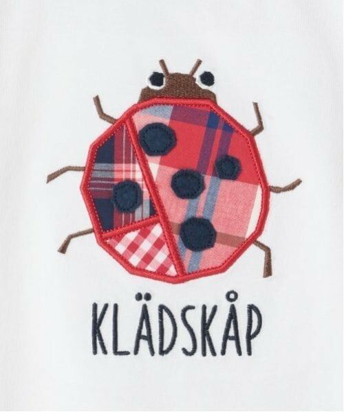 kladskap / クレードスコープ Tシャツ | 昆虫アップリケ半袖Tシャツ | 詳細5