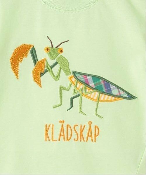 kladskap / クレードスコープ Tシャツ | 昆虫アップリケ半袖Tシャツ | 詳細7