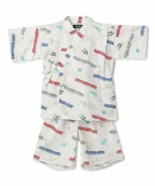 kladskap / クレードスコープ 着物・浴衣・小物類 | 銀河鉄道柄甚平（オフ ホワイト）