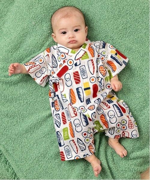 kladskap / クレードスコープ 着物・浴衣・小物類 | お寿司柄甚平オール（オフ ホワイト）