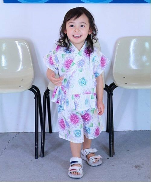 kladskap / クレードスコープ 着物・浴衣・小物類 | 紫陽花柄甚平（オフ ホワイト）