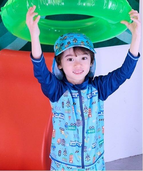 kladskap / クレードスコープ 水着・スイムグッズ | 【SWIM】乗り物総柄長袖ラッシュガード | 詳細11