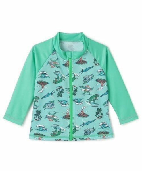 kladskap / クレードスコープ 水着・スイムグッズ | 【SWIM】恐竜総柄長袖ラッシュガード | 詳細1