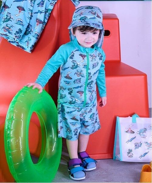 kladskap / クレードスコープ 水着・スイムグッズ | 【SWIM】恐竜総柄長袖ラッシュガード | 詳細11