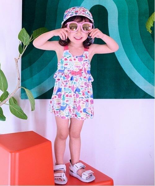 kladskap / クレードスコープ 水着・スイムグッズ | 【SWIM】お魚総柄ワンピース水着（オフ ホワイト）