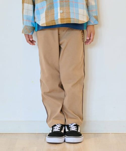 kladskap / クレードスコープ その他パンツ | ロゴ+サイドラインロング丈ペインターパンツ(ベージュ)