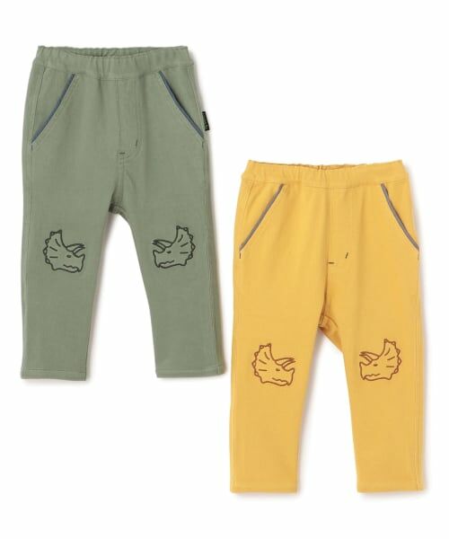 kladskap / クレードスコープ その他パンツ | 恐竜と火山ロング丈テーパードパンツ | 詳細10