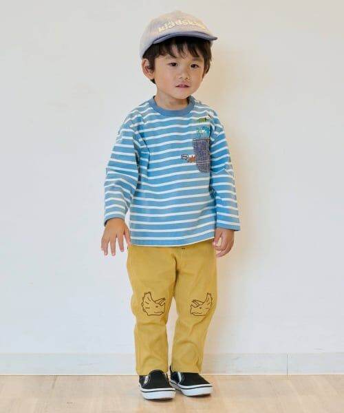 kladskap / クレードスコープ その他パンツ | 恐竜と火山ロング丈テーパードパンツ | 詳細14