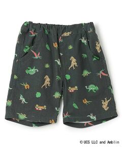 【JURASSIC】恐竜総柄5分丈パンツ