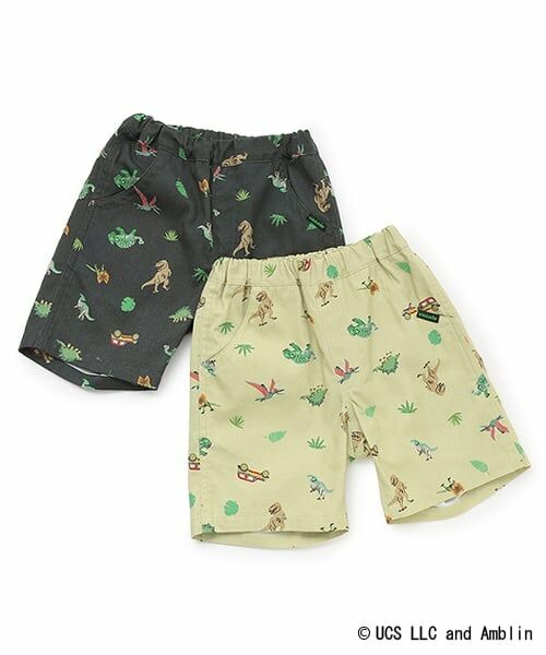 kladskap / クレードスコープ ショート・ハーフ・半端丈パンツ | 【JURASSIC】恐竜総柄5分丈パンツ | 詳細8