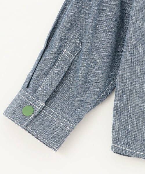 kladskap / クレードスコープ シャツ・ブラウス | 恐竜ヒョッコリ刺しゅう長袖シャツ | 詳細8