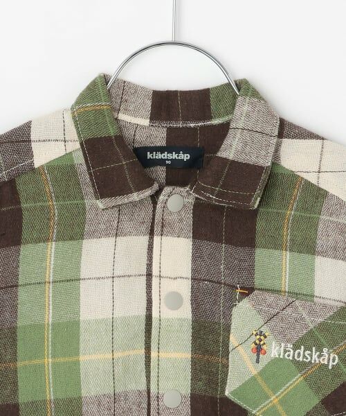 kladskap / クレードスコープ シャツ・ブラウス | 電車刺しゅう長袖チェックシャツ | 詳細2