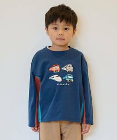 kladskap / クレードスコープ Tシャツ | 電車アップリケ長袖Tシャツ