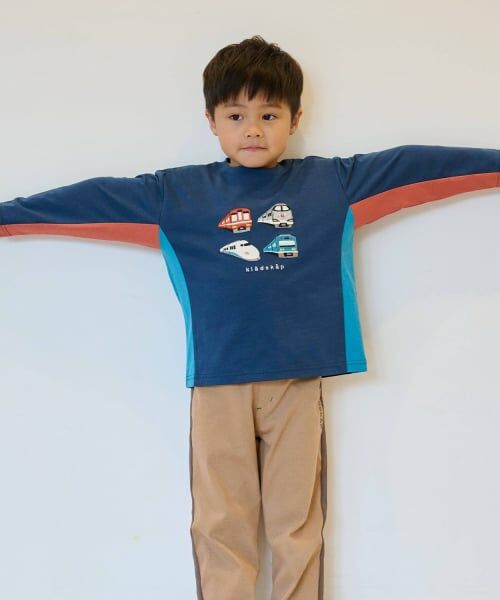 kladskap / クレードスコープ Tシャツ | 電車アップリケ長袖Tシャツ | 詳細14