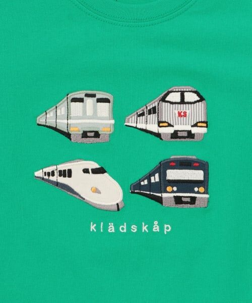 kladskap / クレードスコープ Tシャツ | 電車アップリケ長袖Tシャツ | 詳細3