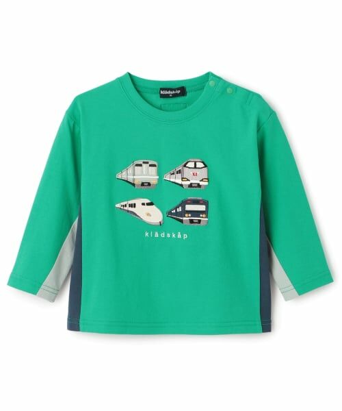 kladskap / クレードスコープ Tシャツ | 電車アップリケ長袖Tシャツ | 詳細9