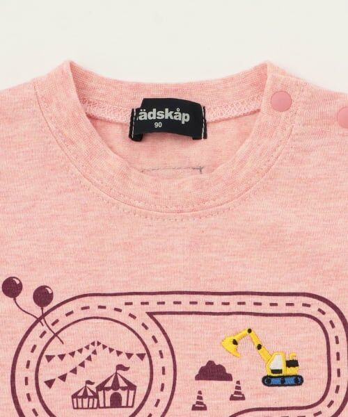 kladskap / クレードスコープ Tシャツ | 働く車と道路長袖Tシャツ | 詳細2