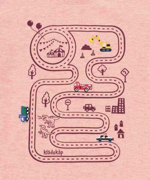 kladskap / クレードスコープ Tシャツ | 働く車と道路長袖Tシャツ | 詳細3