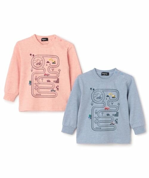 kladskap / クレードスコープ Tシャツ | 働く車と道路長袖Tシャツ | 詳細8