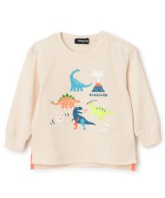 kladskap / クレードスコープ Tシャツ | 恐竜アップリケ長袖Tシャツ