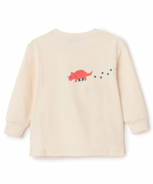 kladskap / クレードスコープ Tシャツ | 恐竜アップリケ長袖Tシャツ | 詳細1