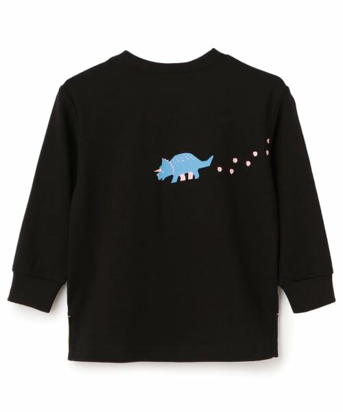 kladskap / クレードスコープ Tシャツ | 恐竜アップリケ長袖Tシャツ | 詳細2