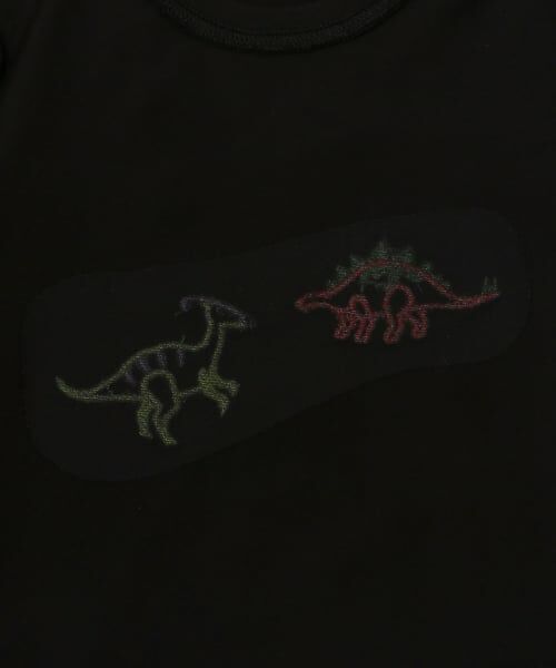 kladskap / クレードスコープ Tシャツ | 恐竜アップリケ長袖Tシャツ | 詳細5