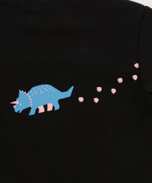 kladskap / クレードスコープ Tシャツ | 恐竜アップリケ長袖Tシャツ | 詳細8