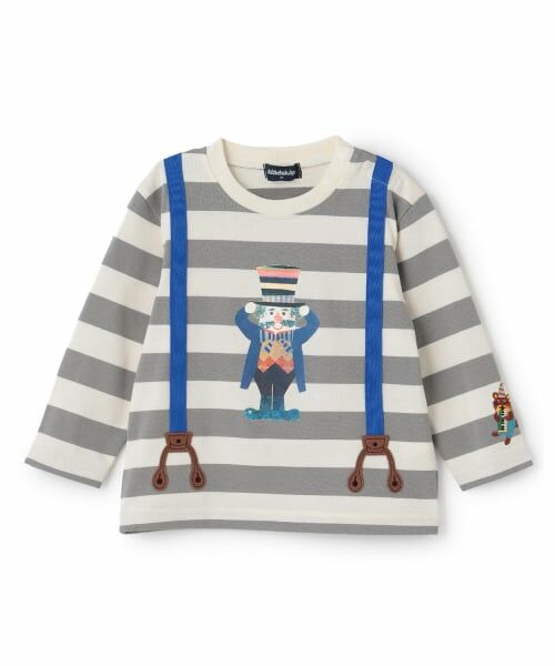 kladskap / クレードスコープ Tシャツ | 【コロボックル】ボーダー長袖Tシャツ（グレー）