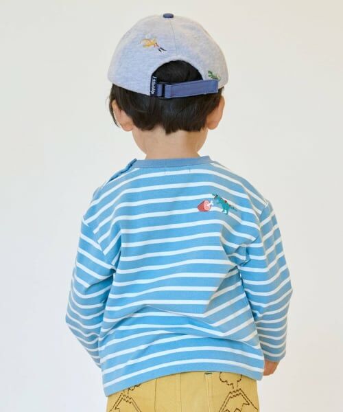 kladskap / クレードスコープ Tシャツ | 恐竜胸ポケットボーダー長袖Tシャツ | 詳細13