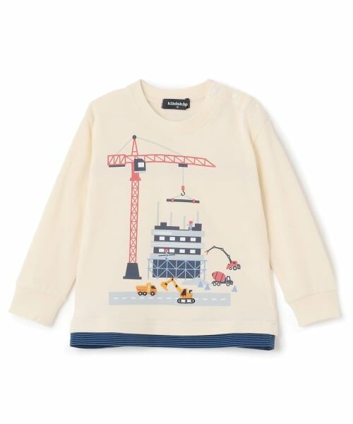 kladskap / クレードスコープ Tシャツ | 働く車工事中長袖Tシャツ | 詳細11