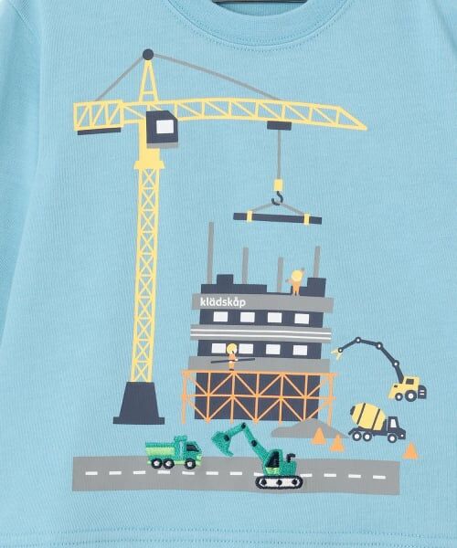 kladskap / クレードスコープ Tシャツ | 働く車工事中長袖Tシャツ | 詳細4