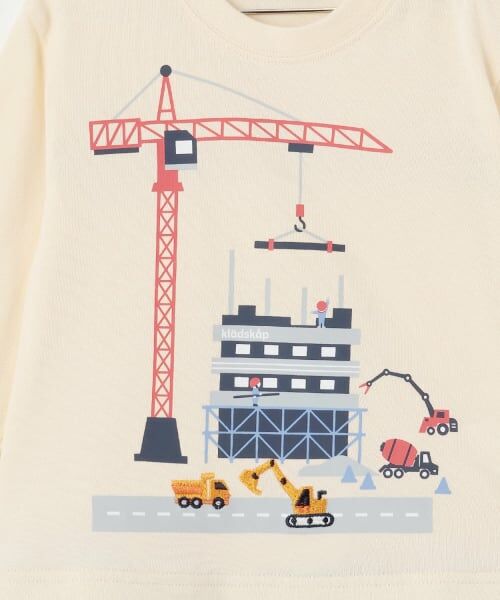 kladskap / クレードスコープ Tシャツ | 働く車工事中長袖Tシャツ | 詳細5