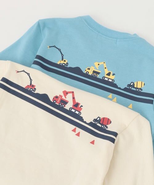 kladskap / クレードスコープ Tシャツ | 働く車工事中長袖Tシャツ | 詳細7