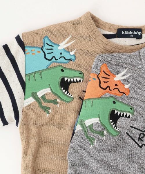 kladskap / クレードスコープ Tシャツ | 恐竜接結長袖Tシャツ | 詳細3