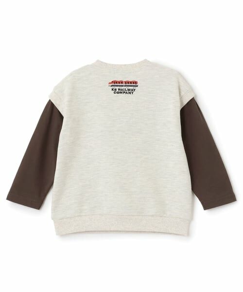 kladskap / クレードスコープ スウェット | 電車アップリケベストレイヤード風プルオーバー | 詳細1