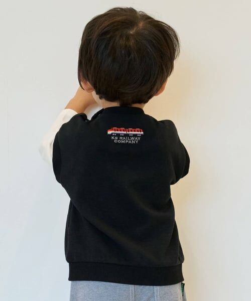 kladskap / クレードスコープ スウェット | 電車アップリケベストレイヤード風プルオーバー | 詳細10