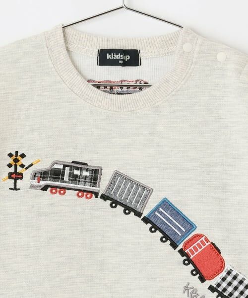 kladskap / クレードスコープ スウェット | 電車アップリケベストレイヤード風プルオーバー | 詳細2