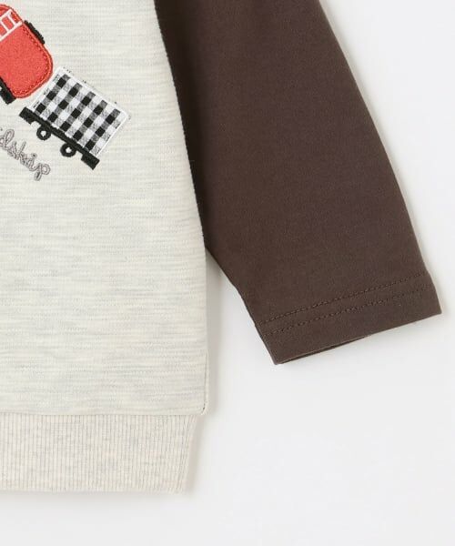 kladskap / クレードスコープ スウェット | 電車アップリケベストレイヤード風プルオーバー | 詳細4