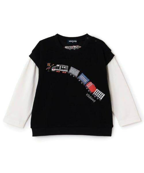 kladskap / クレードスコープ スウェット | 電車アップリケベストレイヤード風プルオーバー | 詳細8