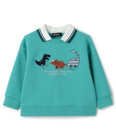 kladskap / クレードスコープ スウェット | 恐竜アップリケ衿つきトレーナー