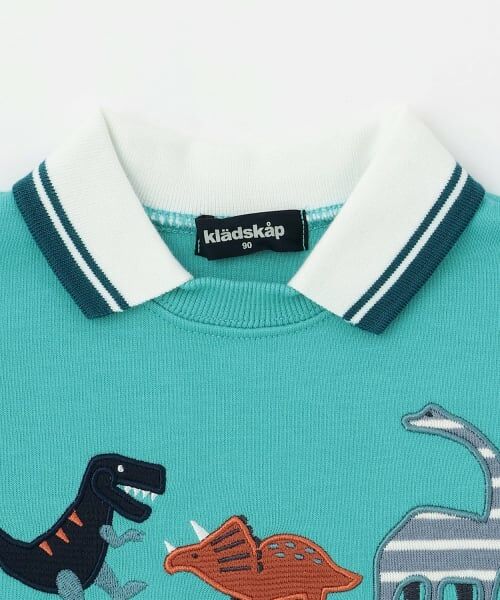 kladskap / クレードスコープ スウェット | 恐竜アップリケ衿つきトレーナー | 詳細2